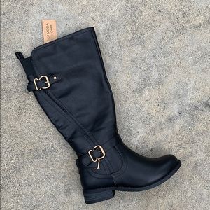 Top Moda Women’s Wide Fit Comfort Long Boots